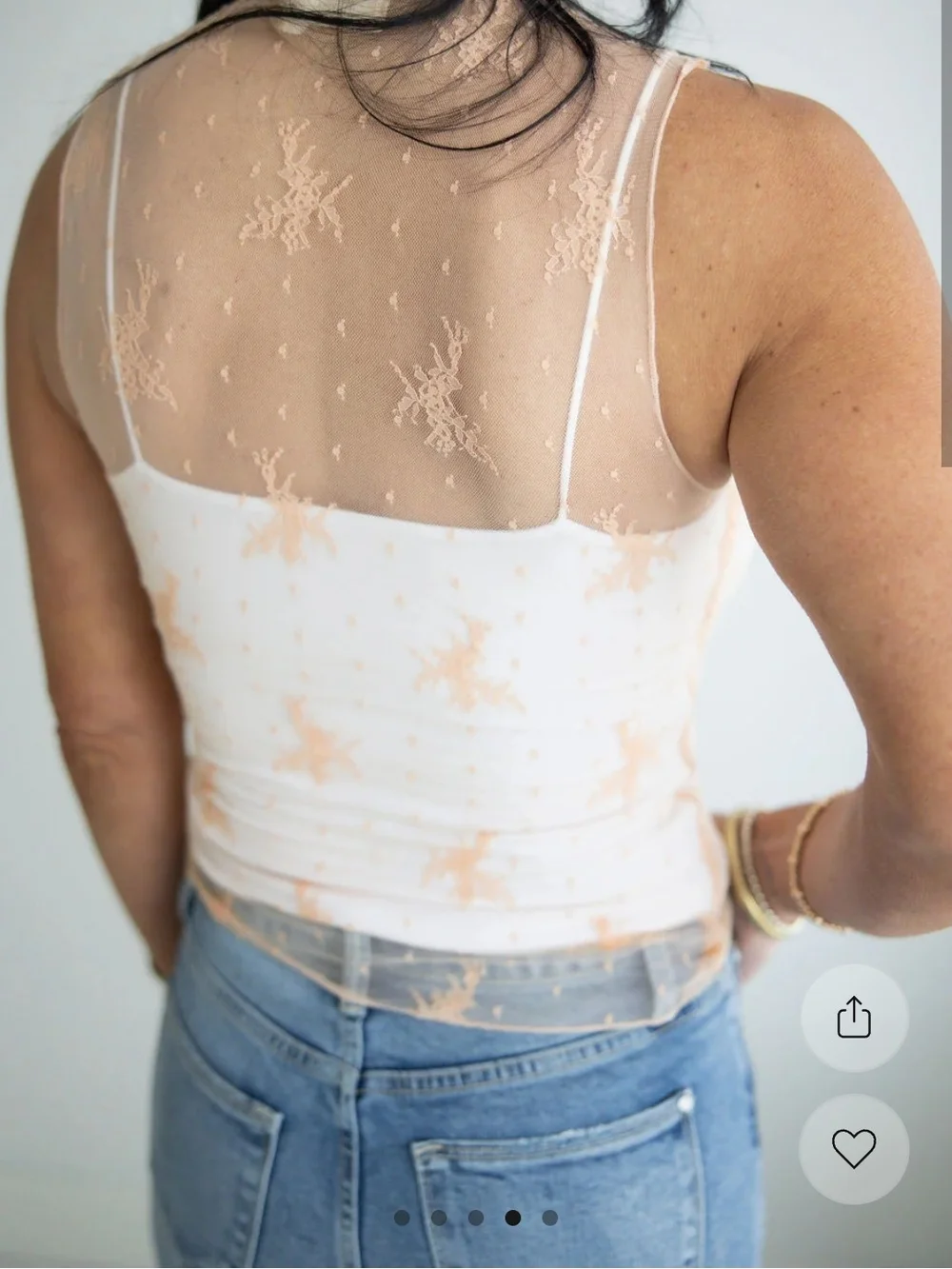 Floral Mesh Top - Picture 2 of 3